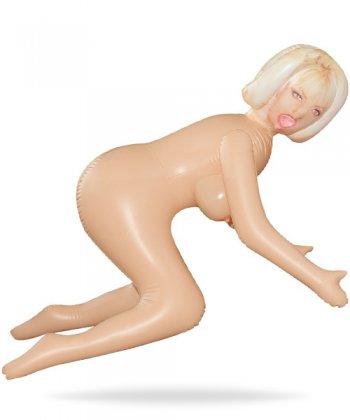 Love Doll Anna - Blond uppblåsbar docka i doggy-style