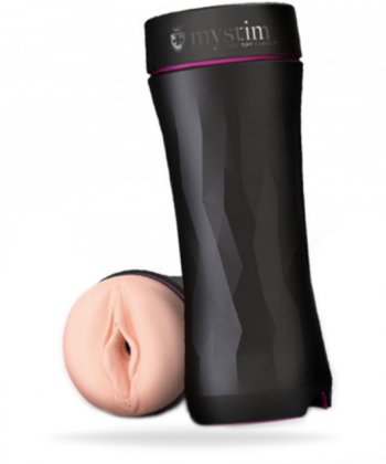 Realistisk lösvagina tillverkad av verklighetstrogna material och en texturerar insida. Utvecklad med elektrosex funktioner.