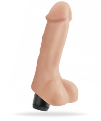 Realistisk dildo med multispeed vibrator. Supermjukt material och verklighetstroget material samt detaljer. Helt vattentät.