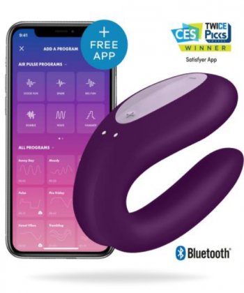 Satisfyer Double Joy Couples Vibrator parvibrator