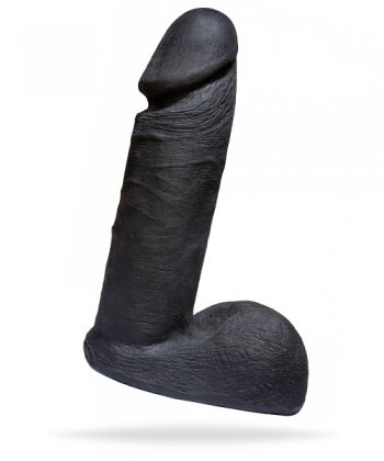 UR3 6 Inch Realistic Cock - Svart strap-on dildo