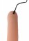 Hollow Penis Strapon Vibrating Silicone 20 cm Beige