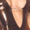 Shimmering Rose-Gold Mini Dress