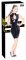 Vinyl Zipper Dress with Corset back