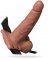 6" Hollow Rechargeable Strap-on with Balls