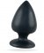 Svart analplugg med en klassisk form. Tillverkad av mjuk och högkvalitativ silikon. Extra bred anaplugg. Sugkopp i botten.