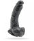 Cock 8 Inch With Balls - Stor svart dong med sugpropp