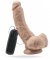 Realistisk dildo med multispeed vibrator. Tysta vibrationer och en realistisk design. Högkvalitativ PVC. Batteridriven.