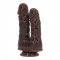 Caino and Abele Double Dildo - Brown