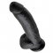 King Cock With Balls 9 inch Black
