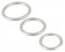 Metallic Silicone Cock Ring Set