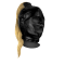 Mask with Blonde Ponytail – Black