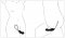 Black Velvet Perfect fit strapless strap-on