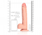 Realistic Dildo with Balls and Suction Cup 25,5 cm
