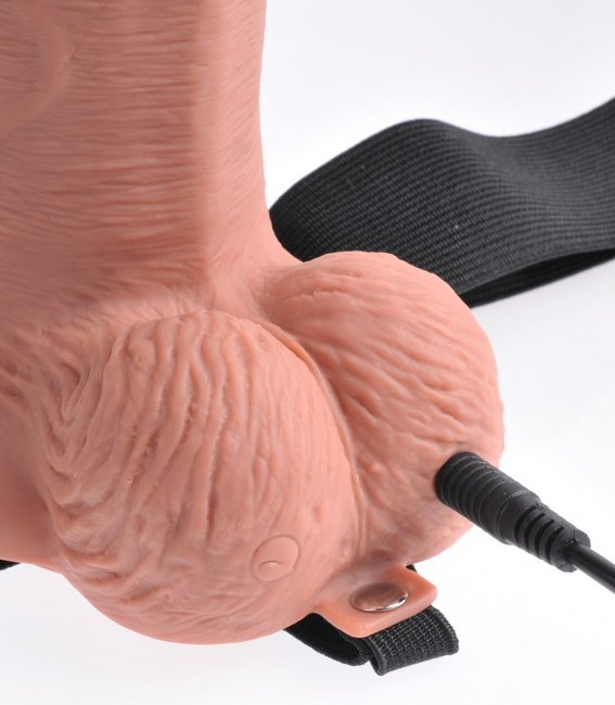 10" Hollow Strap-on with Remote