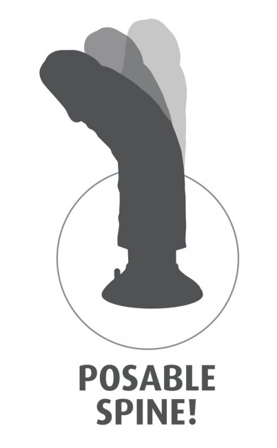 10" Vibrating Cock with Balls