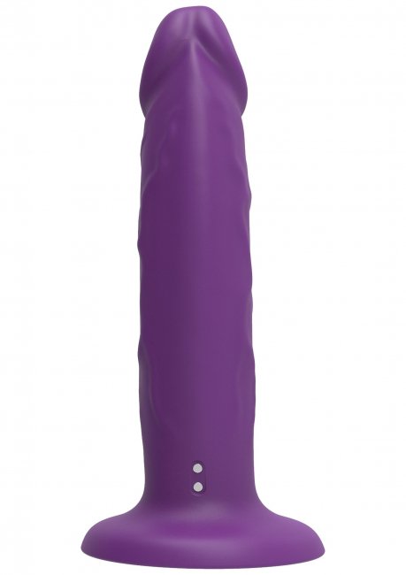 Purple Harness Dong Vibrating Silicone 19.5 cm