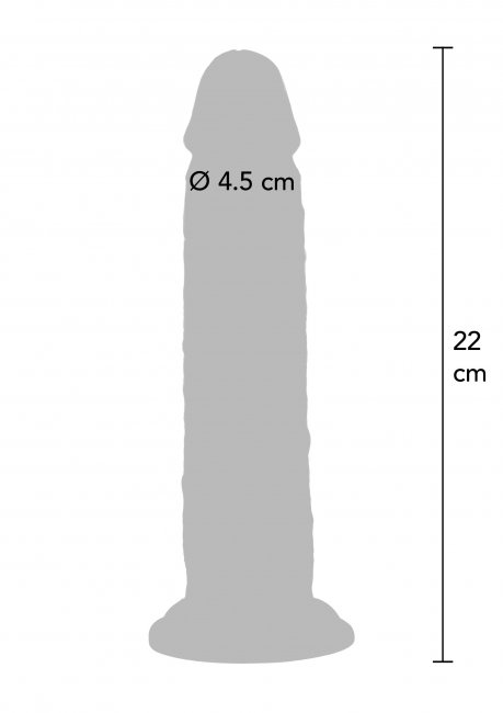 Foreskin Dong Vibrating Silicone 22 cm