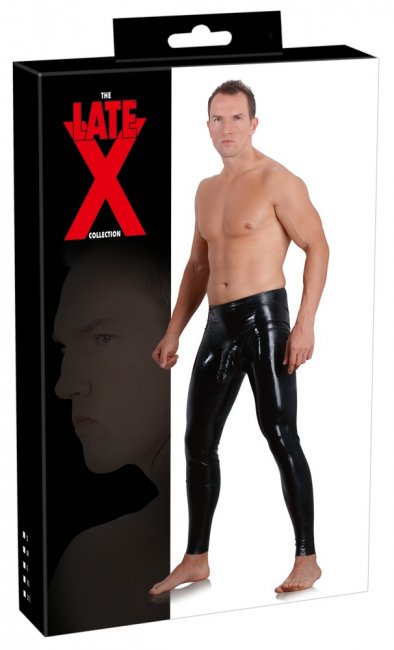 Latex Leggings med Dildo