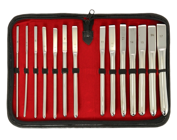 14 Pieces Stainless Steel Sounding Set 5-18 mm - Sounding set med 14 delar