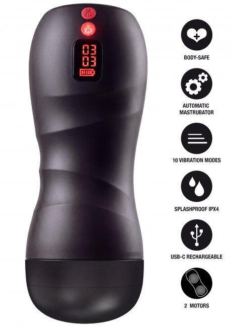 Vibrating Twin Turbo Masturbator