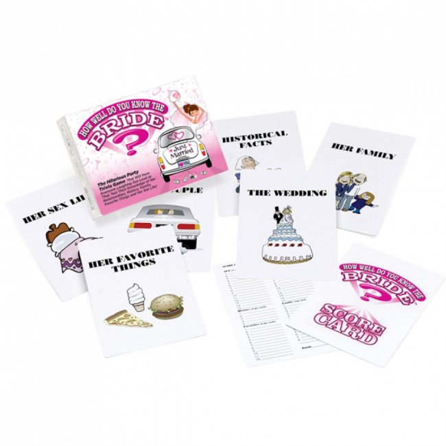 How well do you know the bride - Brädspel för möhippa och bröllop