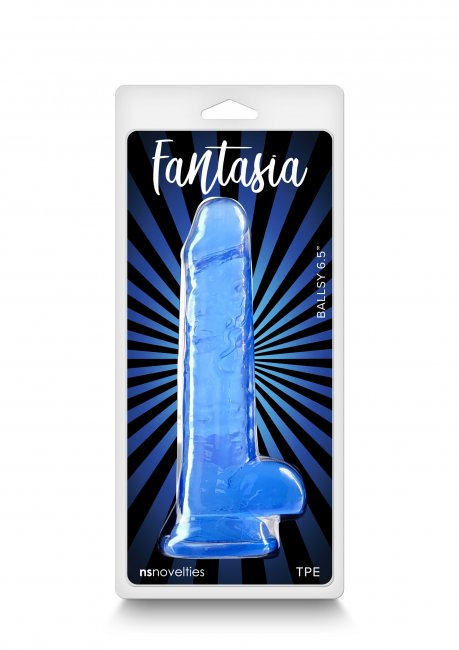 Fantasia Dildo Ballsy 6.5" Blå
