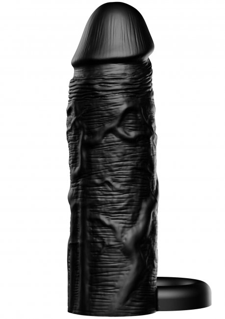 Penis Sleeve Liquid Silicone Ring 15 cm Black