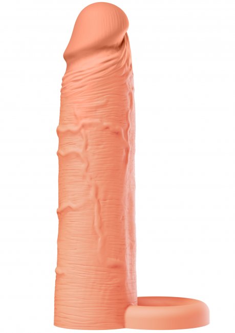 Penis Sleeve Liquid Silicone Ring 18 cm Beige