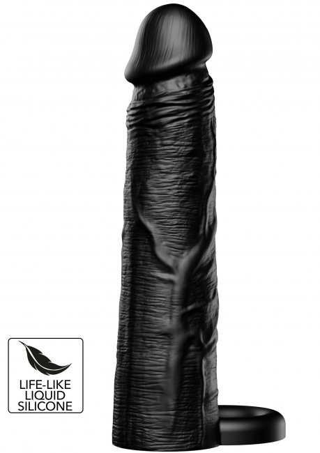 Penis Sleeve Liquid Silicone Ring 20 cm Black