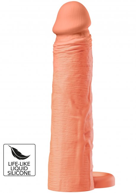 Penis Sleeve Liquid Silicone Ring 20 cm Beige