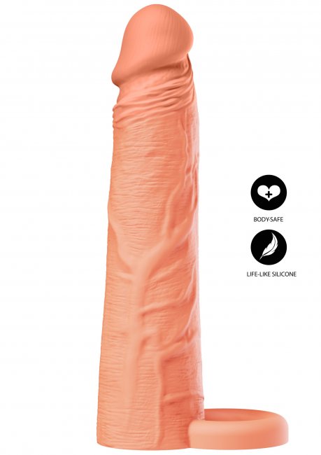 Penis Sleeve Liquid Silicone Ring 20 cm Beige