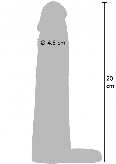 Penis Sleeve Liquid Silicone Ring 20 cm Beige