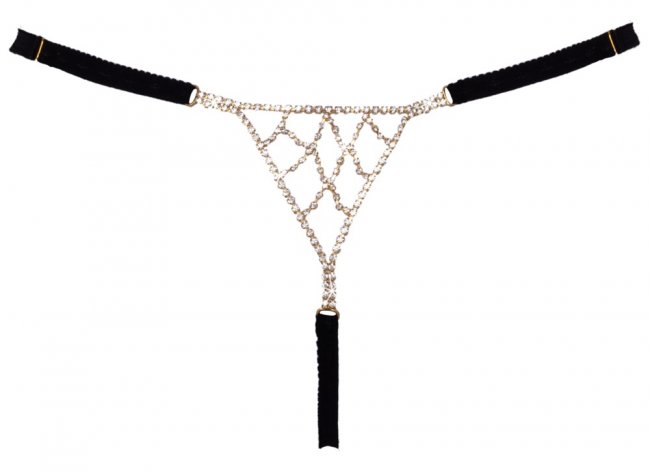 Luxurios Rhinestone Thong