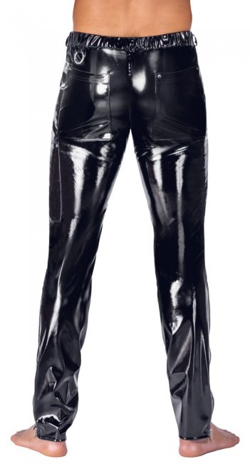 Vinyl Zipper Trousers