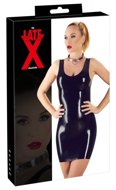 Svart Latex klänning