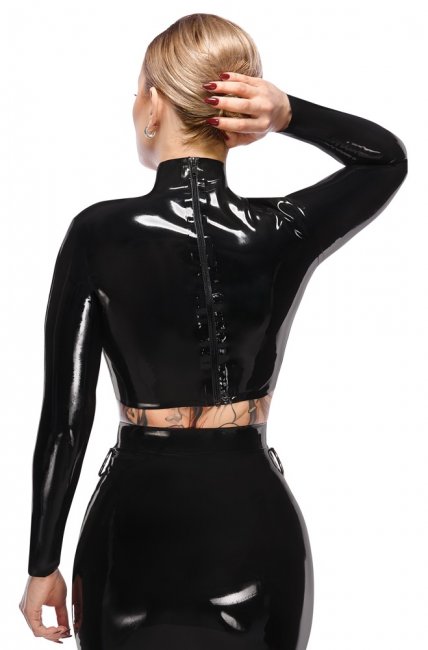 Latex Open Cup Top
