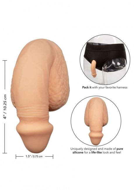 4 inch Silicone Packing Beige penisprotes