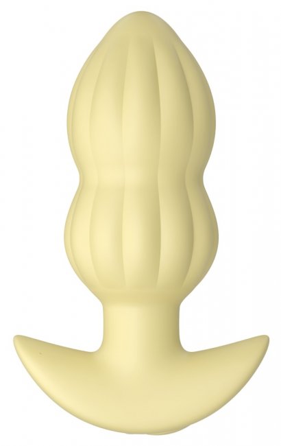 Vibrating Ribbed Mini Butt Plug