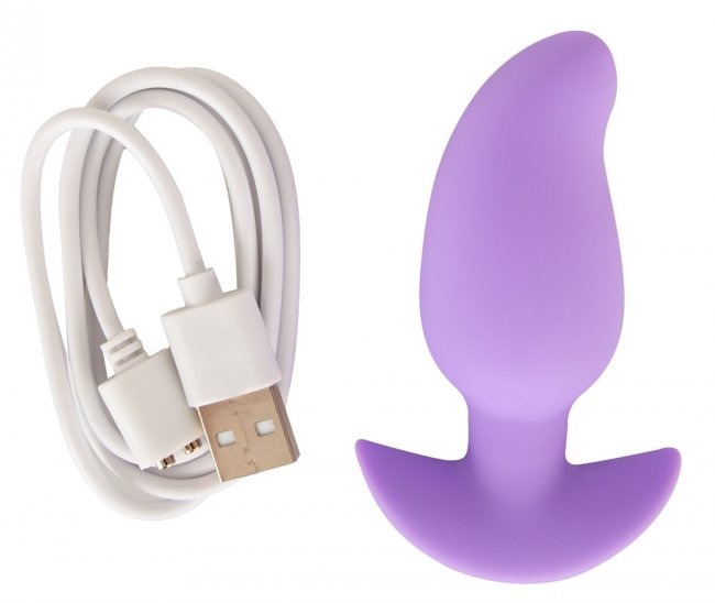 Vibrating Curved Mini Butt Plug