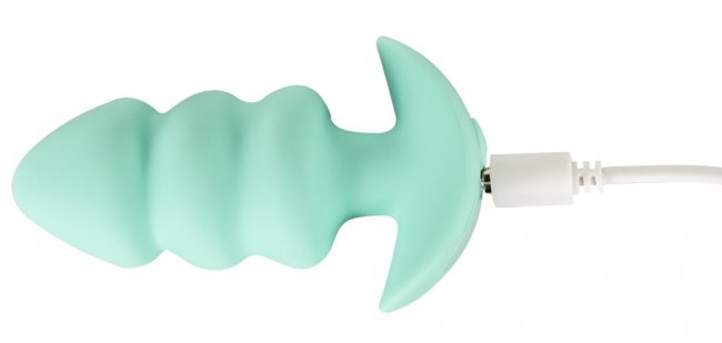 Vibrating Wavy Mini Butt Plug