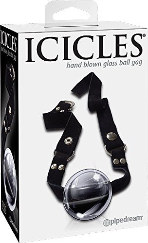 Icicles Hand Blown Glass Ball Gag