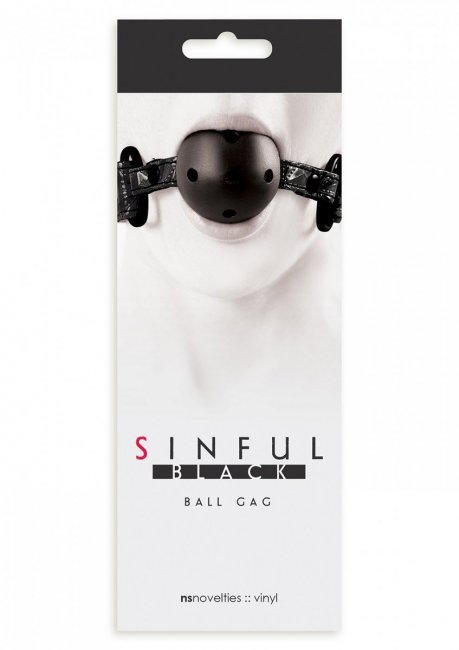 Sinful Black Ball Gag