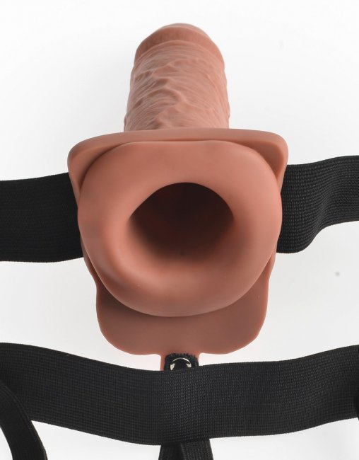7" Hollow Strap-On with Remote