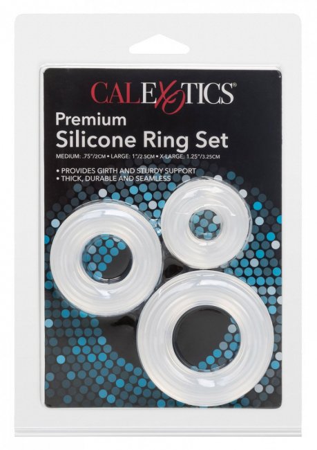 Premium Silicone Ring Set 3st penisringar