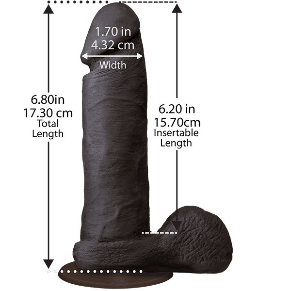 The Realistic Cock - UR3 18 cm - Realistisk dildo