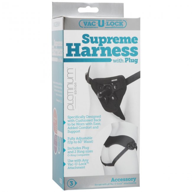 Vac-U-Lock Platinum Edition Supreme Harness with Plug