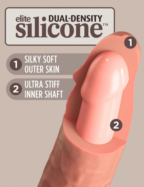 7“ Dual Density Silicone Cock