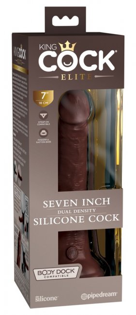 7“ Dual Density Silicone Cock