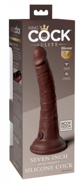 7“ Dual Density Silicone Cock